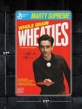 Marty Supreme Wheaties Box movie poster - 11x17 wall art print Timothee Chalamet